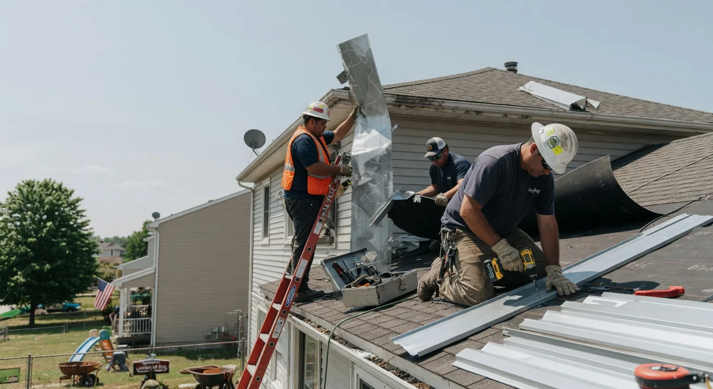 Storm Damage Metal Roof Repair in Pinesdale, MT